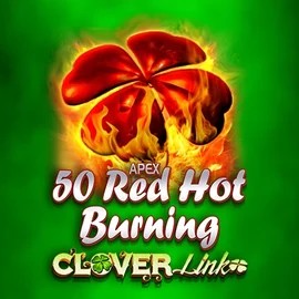 50 Red Hot Burning Clover Links logo by Novomatic at Spinko Casino