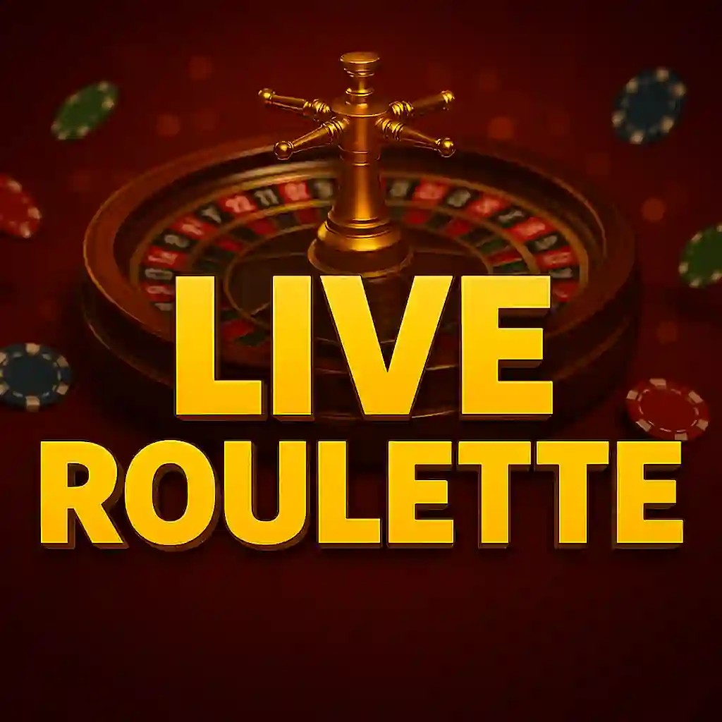 Live Roulette online game logo by Evolution on spinkoo.pl