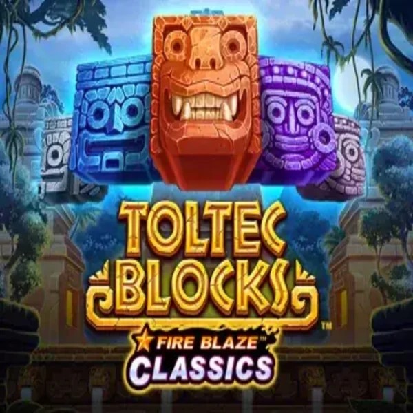 Enjoy Fire Blaze: Toltec Blocks by Rarestone Gaming – logo hosted on spinkoo.pl