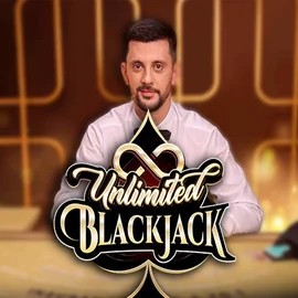 Unlimited Blackjack logo by Ezugi at Spinko Casino